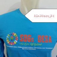 promo baju - kaos lengan panjang sdgs desa + topi - tshirt sdgs desa - s