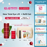 [Clarins Set] Total Eye Lift 15ml (Krim Mata) + Refill Set Gratis 5 Hadiah - krim mata (eye cream) a