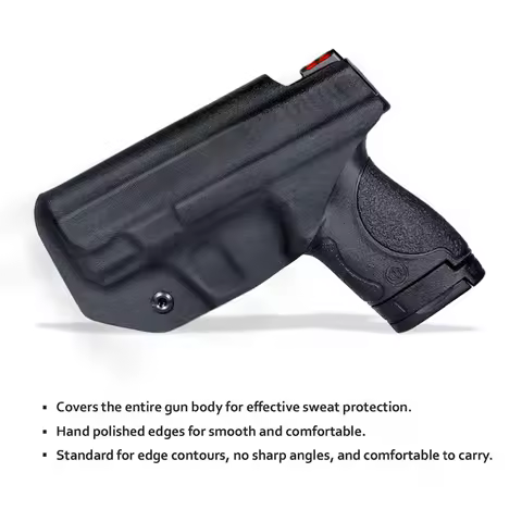 IWB KYDEX Holster Smith & Wesson M&P Shield 2.0 9mm. 40 S&W Pistol Holster Right Hand Tactical IWB C