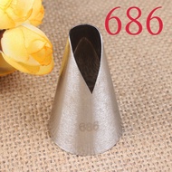 686 #Saint Anna Cream Decorating Nozzle 304 Stainless Steel Seamless Integrated Baking DIY Tool Larg