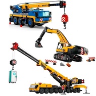 City Mobile Construction Crane Excavator Building Blocks MOC 60409 60324 60420 Assemble Bricks Toys 