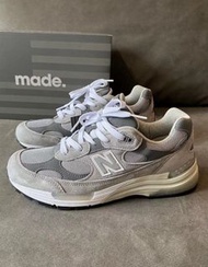 New Balance NB 992 復古 織物人造革減震防滑 低幫 元祖灰