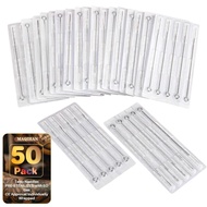 MAQIHAN Tattoo Needles - 50Pcs Disposable Mixed Tattoo Needles for Tattoo Machine 3RL,5RL,7RL,9RL,3R