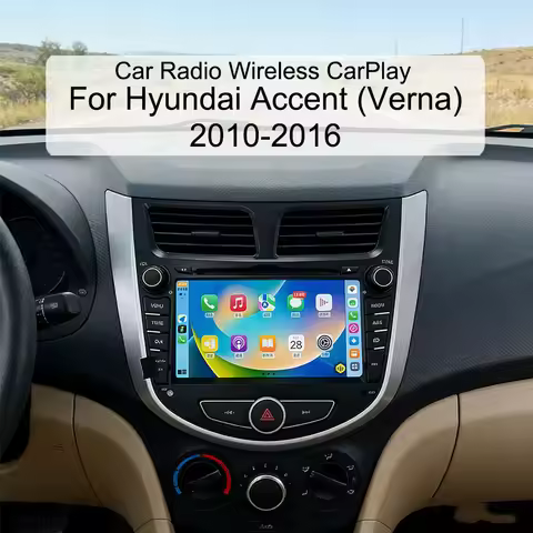 FYT7870 Octa Core 7" Car Radio For Hyundai Accent Verna 2010-2016 IPS Wireless CarPlay Android Auto 