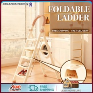 LEJU Foldable Ladder Step 3 4 5 6 Step Ladder 150kg Bearing Slim Ladder Small Step Ladder