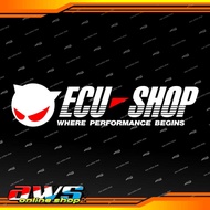 Ecu Shop Cutting Sticker