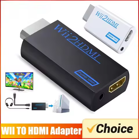 WII To HDMI Converter Full HD 1080P WII To HDMI Wii 2 HDTV Converter Wii To HDMI Adapter 35mm Audio 