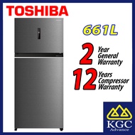 TOSHIBA 661L 2 Doors Inverter Fridge GR-RT835WE-PMY (58) Refrigerator