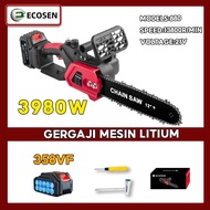 Gergaji Mesin Mini 12 Inch Chainsaw Gergaji Rantai Elektrik  Cordless Gergaji Pemotong Gergaji Porta