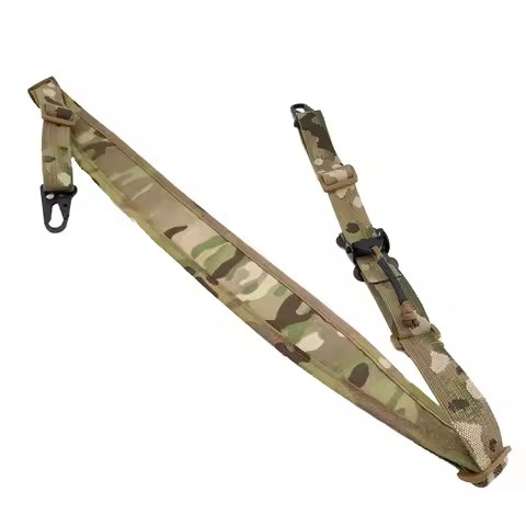 Tactical Rifle Sling Removable Modular 2 Point / 1 Point Multicam Sling Padded Combat Shooting Gun S