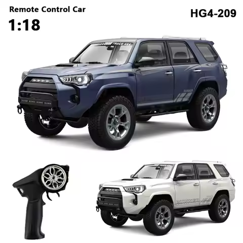 1/18 RC Car 2.4G Remote Control Crawler 4WD Off-Road Climbing Alloy Simulation Model with LED Lights