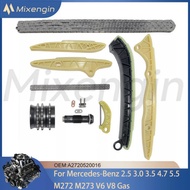Engine Parts Timing Chain kit Fit Mercedes-Benz 2.5 3.0 3.5 4.7 5.5 L T M272 M273 V6 V8 GAS For C230