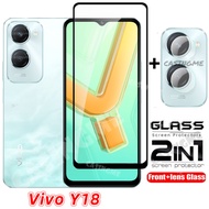 Vivo Y18 2024 2in1 Screen Protector Film For Vivo Y28S 18 VivoY18 18Y 4G 5G  Transparent Phone Scree
