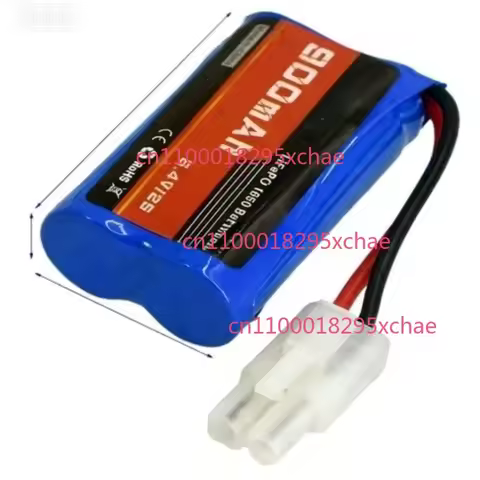6.4V 2S 900mAh HFC1650 LiFePO4 Battery for ECHOBBY KET-2P Male EL-2P Female Plug for RC Car Truck Ra