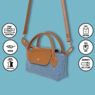 GK Jeans Luxe Mini Sling Bag - Mini Slingbag Combination Jeans/ Slingbag Leather/ Slingbag Jeans/ Ca