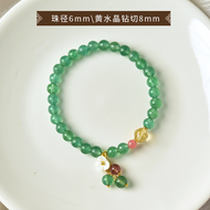 Pudao Mountain Strawberry Crystal Bracelet Womens S926 Silver Luxury Minority Yellow Crystal South R