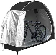 Outdoor Bike Covers Storage Shed Tent, Oversized Bike Storage Tent, Portable Foldable Garage Storage Tent, Waterproof Outdoor Bicycle Cover Waterproof Durable Tarp Protect Rain black