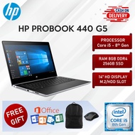 HP Probook 440 G5 i5 8th Gen Hybrid Slim Laptop 8GB 16GB RAM 256GB 512GB 1TB SSD 14 Inch HD Screen