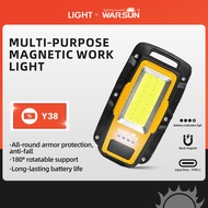 WARSUN Y38   Lampu Kerja Magnetik Pelbagai Fungsi WARSUN Y38 Mudah Alih Boleh Cas Semula untuk Perkh