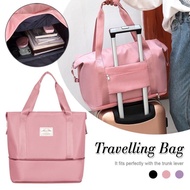 Waterproof Foldable Travel Bag Lightweight Large Duffle Tote Bag, Gym Sports Carry-On Bags Folding T