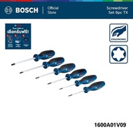BOSCH 6pc TX screwdriver set ชุดไขควง TX 6 ชิ้น