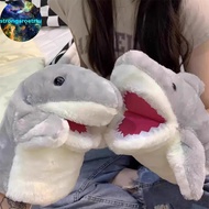 Strongaroetrtu 22cm Cute Little Shark Hand Puppet Gloves Plush Toys Animal Hand Puppet Shark Arm Ope