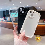Cute Cream Wave Casing For Realme 10 5G 10 Pro Plus 5G 9i 5G 9 Pro 5G V25 Q5 5G GT3 GT Neo5 GT2 Neo 3T Neo2 Q5 Pro Phone Case Couple Case TPU Protective Transparent Case Back Cover