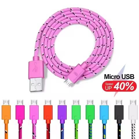 1M/2M/3M Nylon woven Type-C Data Cable 3A Fast Charging USB-A Cord Charger For Samsung Xiaomi Huawei