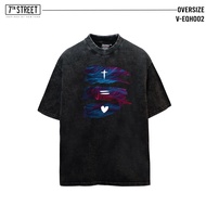 7th Street เสื้อฟอกวินเทจ คอฟิต แบบโอเวอไซส์ (Vintage Oversized) รุ่น V-EQH002
