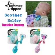 tommee tippee soother holder closer nature / tali empeng tommee tippee - merah muda