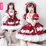 Japanese Lolita Dress Gothic Style Court Op Dress Lolita Princess Maid Costume Womens Dress Boss