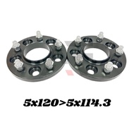 2pcs Wheel Spacer 5x120 Convert 5x114.3 Wheel Spacer Adapter 15mm 20mm