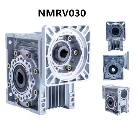 NMRV030 worm gearbox 1:5/7.5/10/15/20/25/30/40/50/60/80/100 Ratio 11mm input shaft Gearbox Reducer f