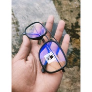 GAMERS FULL ANTIRADIATION GLASSES NORMAL LENSbiru MINUS CYL PLUS UV BLOCK