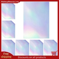 60 Sheets Holographic Laminate Sheets Clear Gitter Holographic Sticker Paper Vinyl Laminate Film 11.