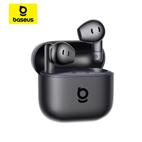 Baseus Bass BS2 Lite True Wireless Earbuds Bluetooth 6.0 Semi-in-Ear Earphones 2-Mic AI ENC 40H Play