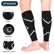 SPOSAFE Calf compression sleeve for  man women leg support for biking,basketball,cycling, fishing le