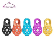 [deevoka] Rock Climbing Pulley Ball Bearing 26KN Lifting Fixed Side Rescue Pulley for Tree Climbing 