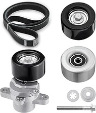 Engine Drive Belt Tensioner & Idler Pulley Serpentine Belt kit Compatible with Nissan Maxima 3.5L V6