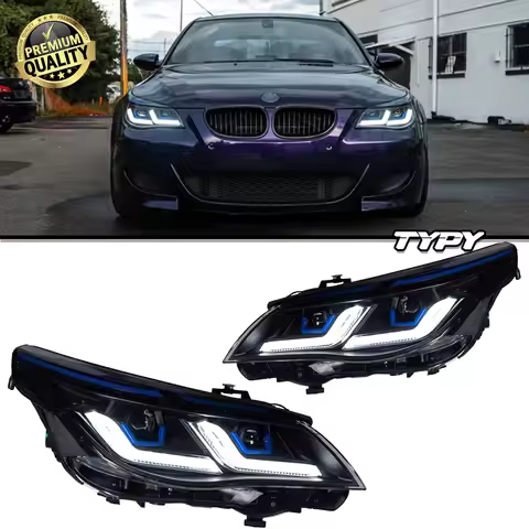 TYPY Auto Parts for BMW E60 Headlights 2003-2010 5 Series 520i 525i 530i LED Headlight Assembly Upgr
