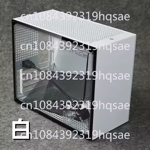 Zzaw C2 All-aluminum MATX White Case with Side Transparency, Direct Plug-in Graphics Card, ATX Power