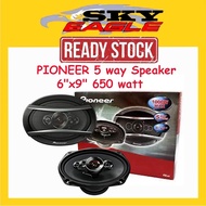 PIONEER 5 way Speaker 6" x 9" 650 watt