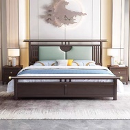 【SG Sellers】Solid Wooden Bed Frame Queen/King Bed Frame Bed Frame With Mattress Storage Bed Frame