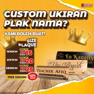 UKIRAN KAYU  PAPAN NAMA MEJA | TANDA NAMA MEJA