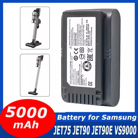 21.6V 5000mAh Li-ion Battery for Samsung Vacuum Cleaner Jet 90/Jet 75 Pet/Jet 75 Cordless Stick Vacu