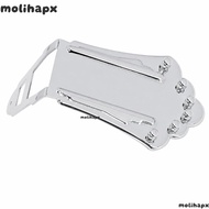 MOLIH Guitar Tailpiece, Metal Silver Guitar Tailpiece Bridge, Durable For 6 String 6 String Guitar T
