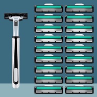 shaver shaver man Suitable for Men Universal Razor Manual 2-Layer Blade Male Razor Blade Beard Blade