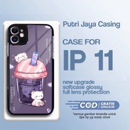 HP Latest IP 11 Case - IP 11 Case - Cute bb Motif - Premium Glossy Hardcase - IP Phone Softcase - Pu