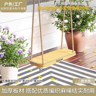 Indoor Swing Chair Small Hanging Chair Wooden Board Room Bed Adult Swinging Basket Chair Room Bed Sw