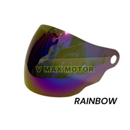 MDH Helmet Visor Motorcycle / Visor MDH Malaysia Helmet / Swan Cermin Topi Dark Black/Tinted/Rainbow
